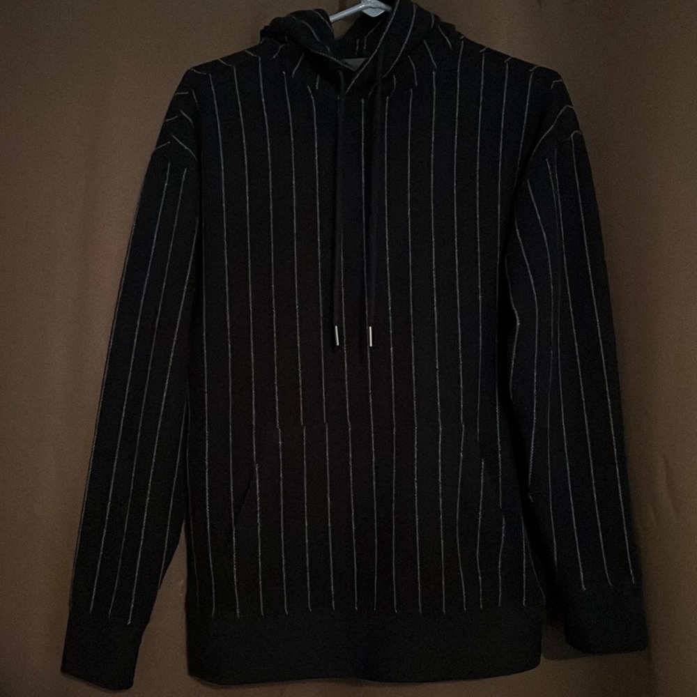 Express blue striped hoodie